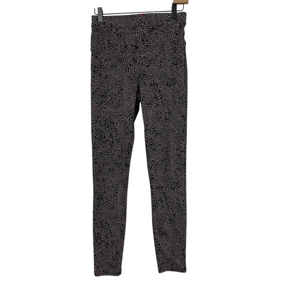 Spanx Womens Brown Black Desert Dot Jean-ish Jeggings Ankle Size Small 20018R - Picture 1 of 8